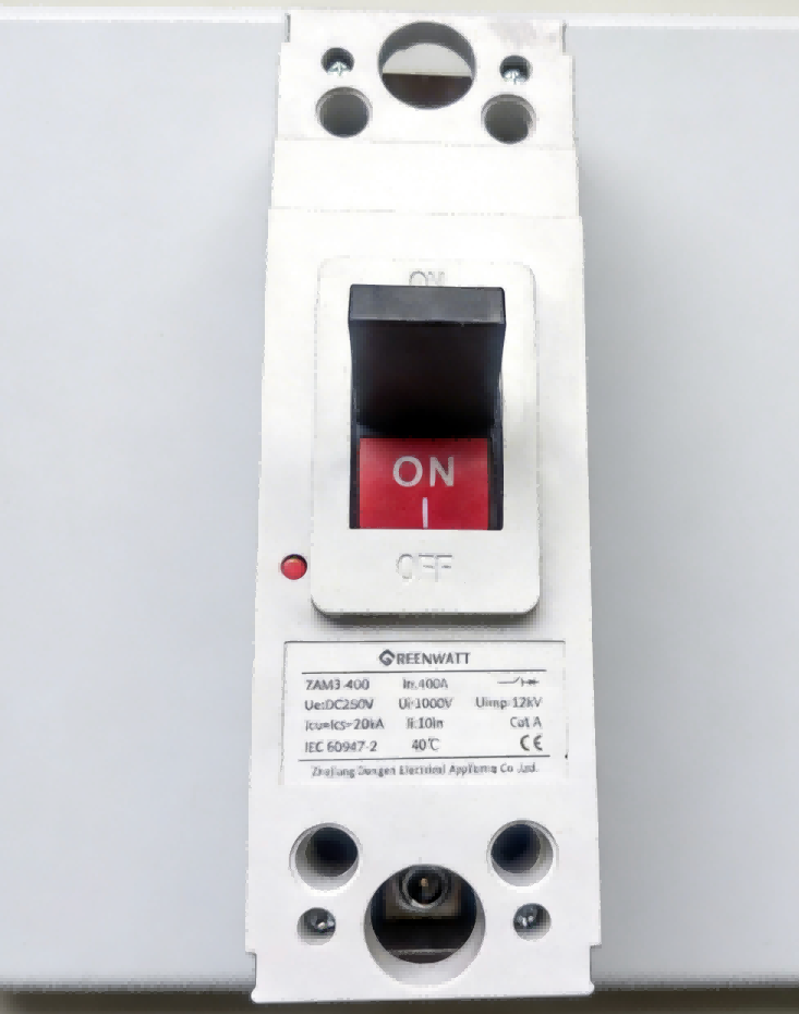 Disjuntor em caixa moldada DC250V 400A 1P